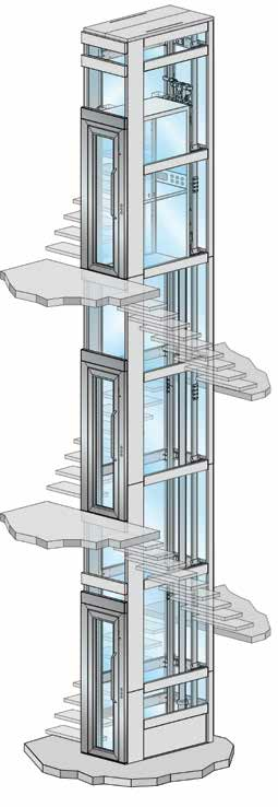 Ascenseur étroit