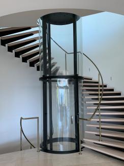 mini ascenseur cylindrique de maison